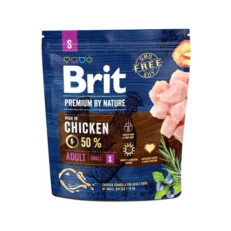 Brit Premium by Nature Adult S koeratoit 1kg
