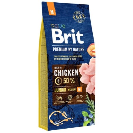 Brit Premium by Nature Junior M koeratoit 15kg