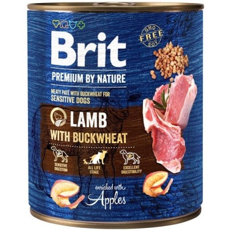 Brit Premium by Nature konserv Lamb with Buckwheat koertele 800g