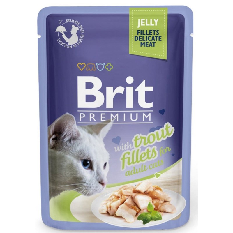 Brit Premium einekotike kassile Delicate Trout in Jelly 85g