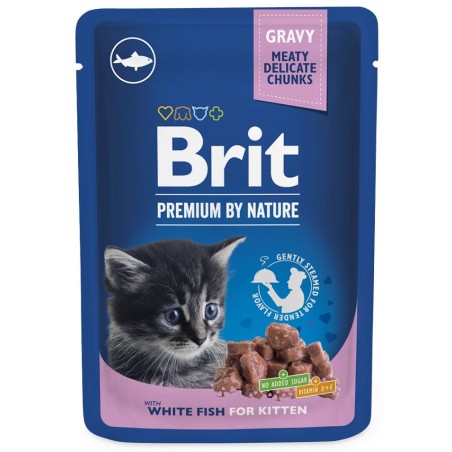Brit Premium Kitten einekotike kassipojale White Fish 100g
