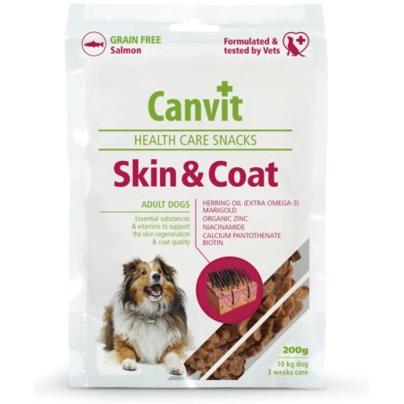 Canvit Snack Skin & Coat närimismaius koerale 200g