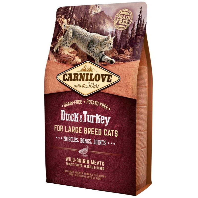 Carnilove Cat Duck & Turkey for Large Breed kassitoit 2kg