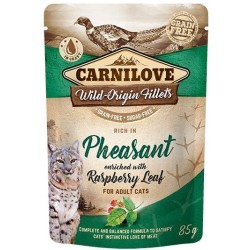Carnilove Cat Pouch Pheasant with Raspberry Leaves einekotike kassidele 85g