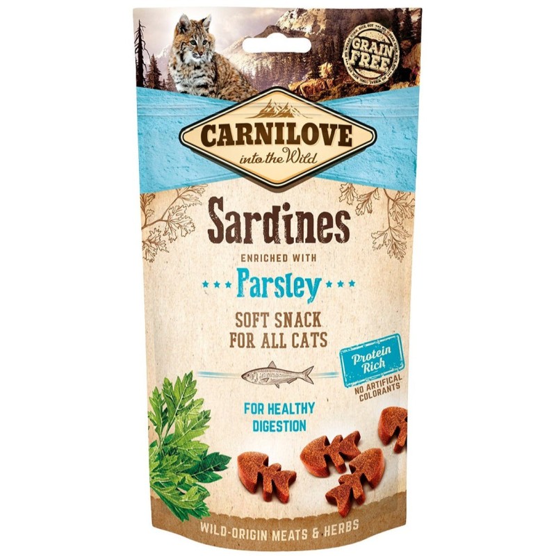 Carnilove Cat Snack Sardine Parsley närimismaius kassile 50g