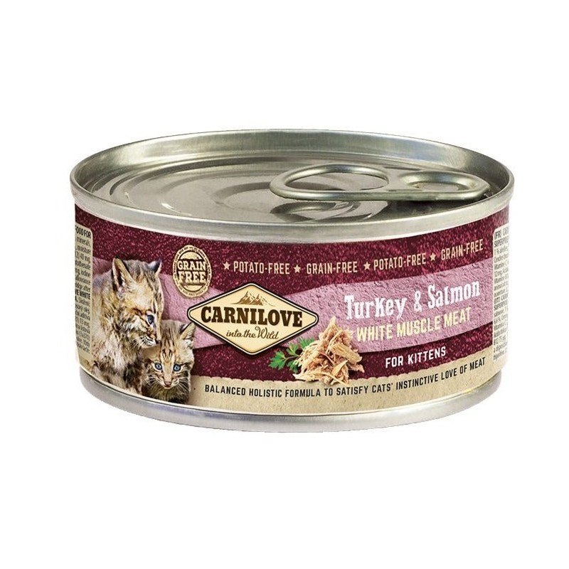 Carnilove Cat Turkey & Salmon Kitten konserv kassipoegadele 100g