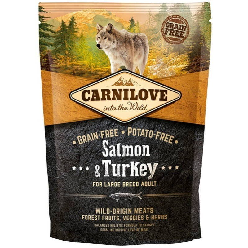 Carnilove Dog Salmon & Turkey for Large Breed Adult koeratoit 1,5kg