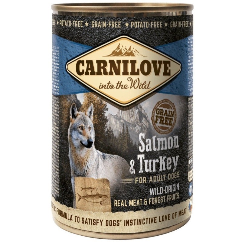 Carnilove Dog Salmon & Turkey konserv koertele 400g