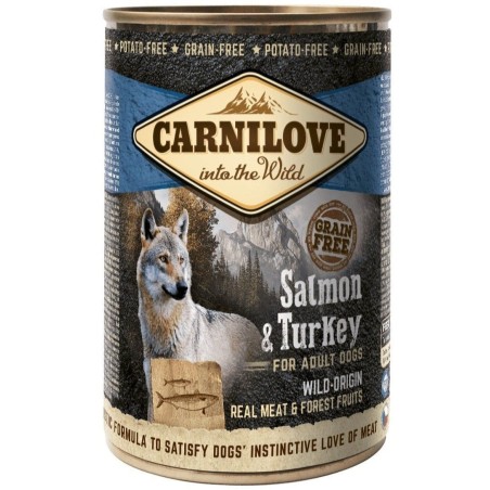 Carnilove Dog Salmon & Turkey konserv koertele 400g
