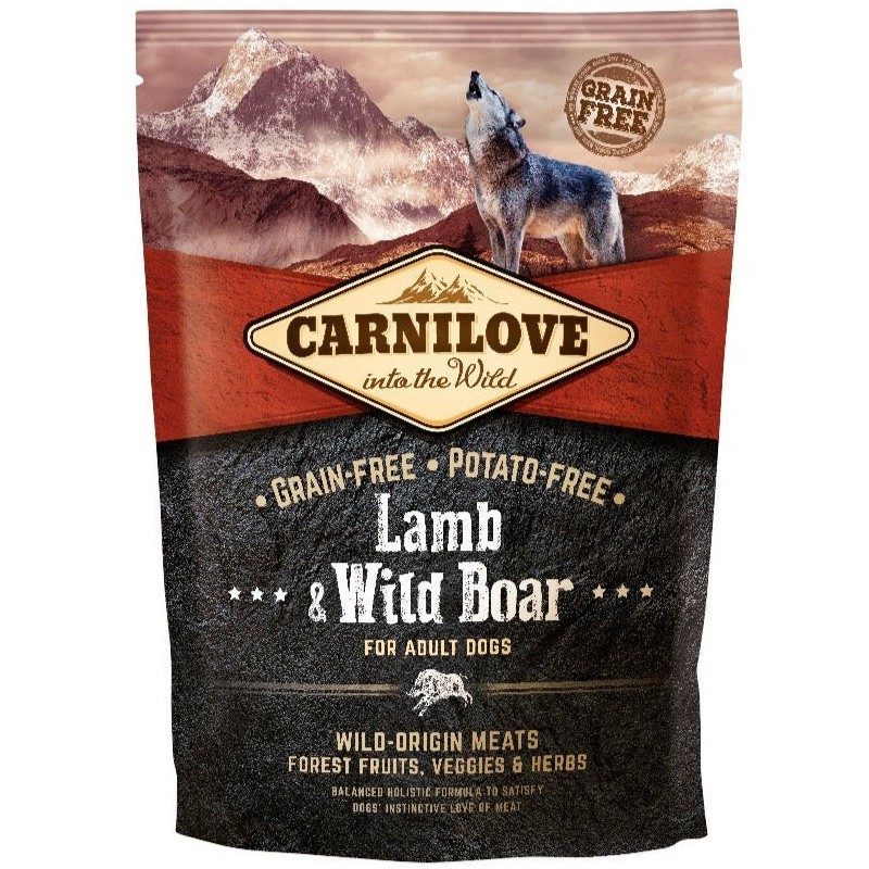 Carnilove Lamb & Wild Boar for Adult koeratoit 1,5 kg