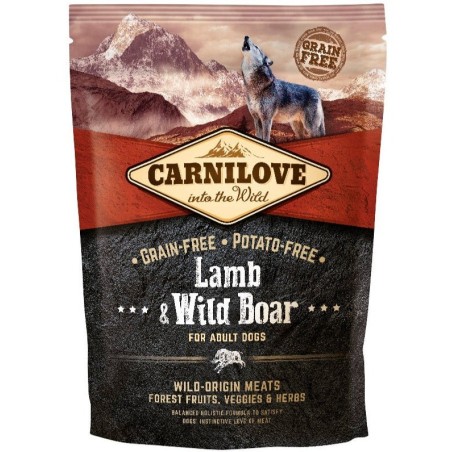 Carnilove Lamb & Wild Boar for Adult koeratoit 1,5 kg