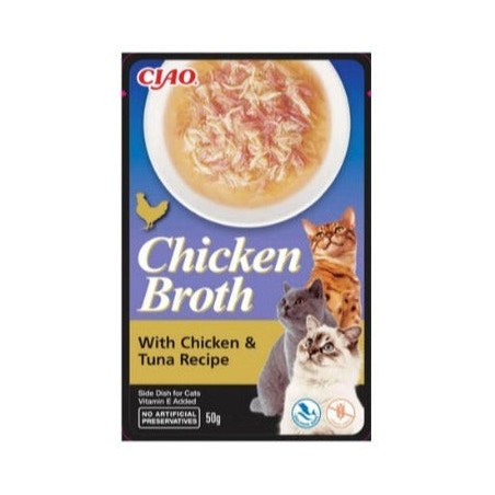 Ciao Cat Chicken Broth with Tuna märgtoit kassidele 50g