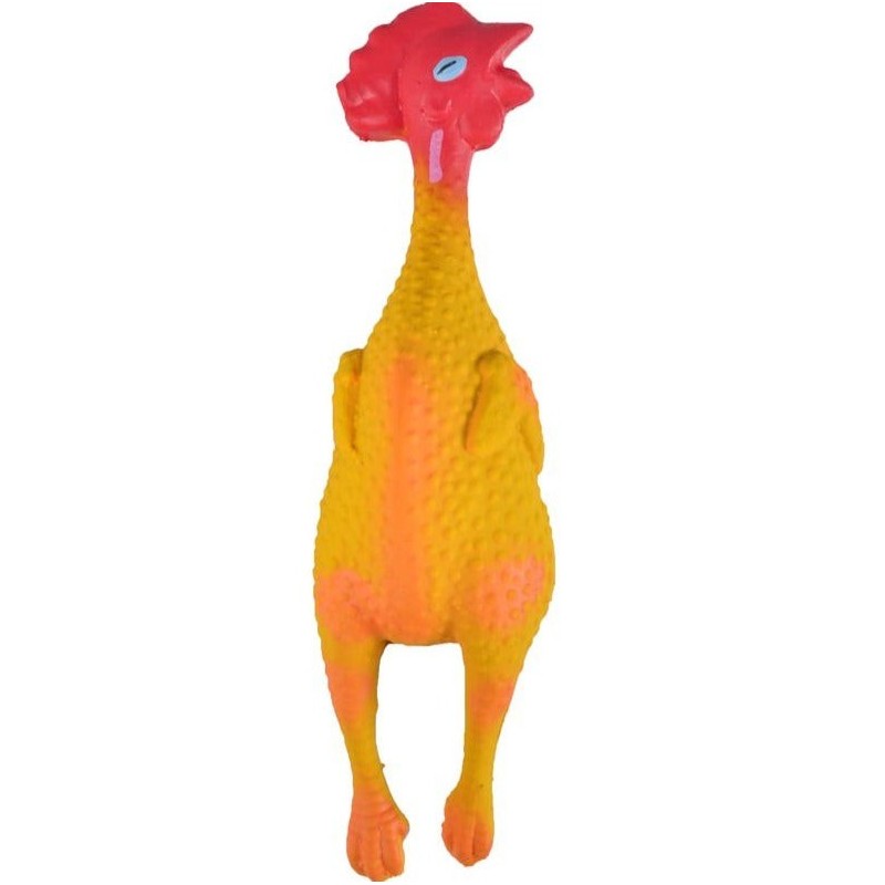 Flamingo koerte lateksist mänguasi kana 14cm
