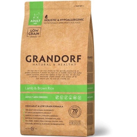 Grandorf lambaliha ja pruun riis väikest kasvu koertele 1kg