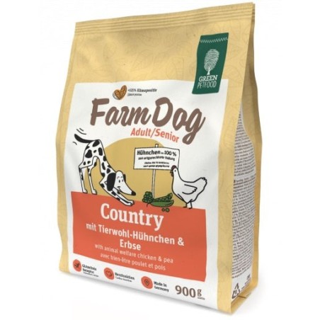 Green PetFood FarmDog Country kuivtoit täiskasvanud koertele 900g