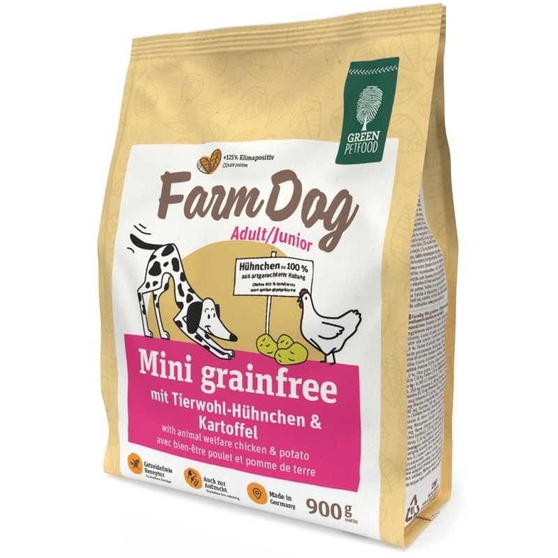Green Petfood FarmDog Mini grainfree täiskasvanud koertele ja kutsikatele 900g