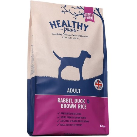 Healthy Paws koeratoit jäneseliha, pardiliha ja pruun riis 12kg