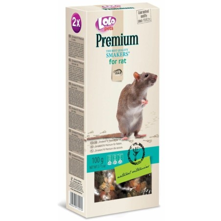 LoLo Pets Premium närimispulgad rottidele 2tk 100g