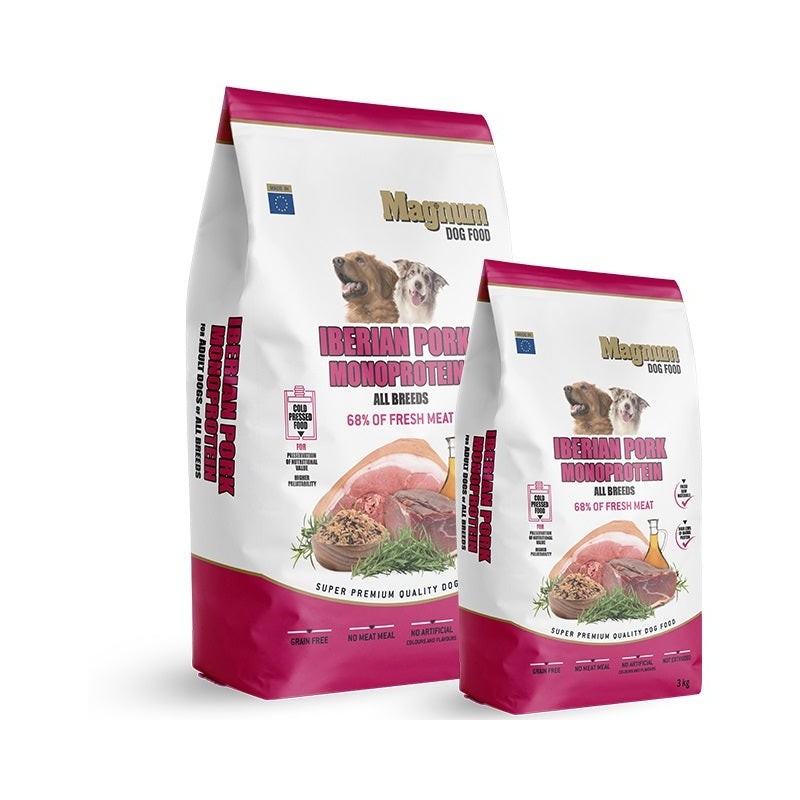 Magnum Iberian Pork Monoprotein külmpressitud koeratoit 3kg