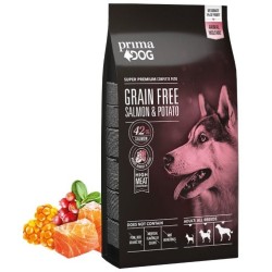 PrimaDog GRAIN FREE koeratoit lõhe & kartuliga 10kg