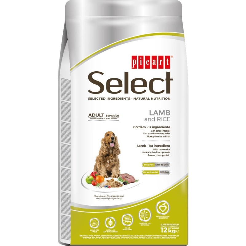 Select Adult Sensitive Lamb and Rice koeratoit 12kg